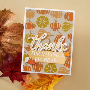 Friendly Thanks - Glimmer Hot Foil Kit of the Month (Plates & Die Only)