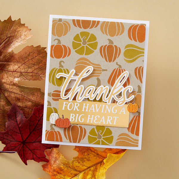 Friendly Thanks - Glimmer Hot Foil Kit of the Month (Plates & Die Only)