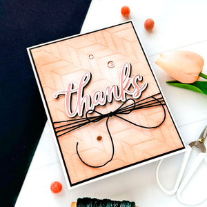 Friendly Thanks - Glimmer Hot Foil Kit of the Month (Plates & Die Only)