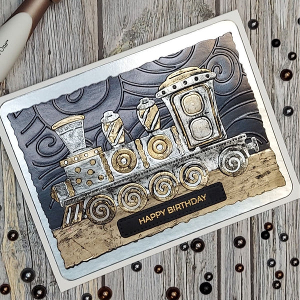 Gingerbread Train Etched Dies by Stamperia