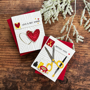Sending Smiles Sentiments Clear Stamp & Die Set by Lisa Horton