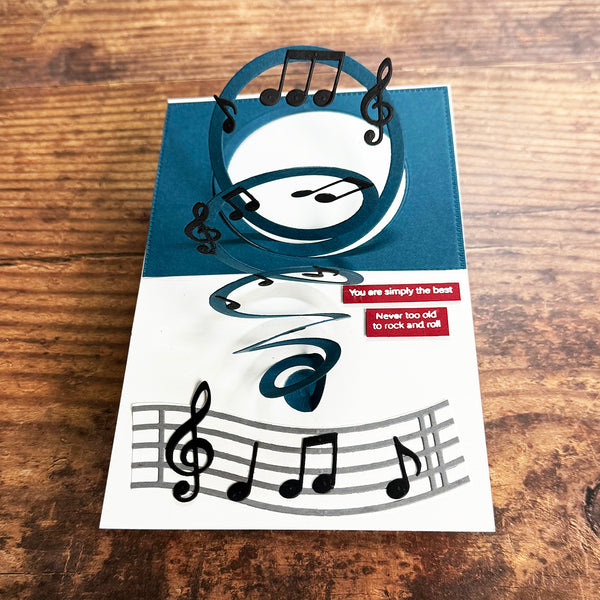 Family Musical Mix Greetings Clear Stamp Set by Bibi Cameron