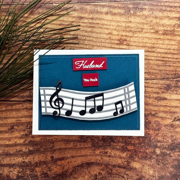 Family Musical Mix Greetings Clear Stamp Set by Bibi Cameron