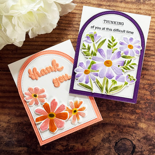 Thank You Bouquet 3D Folder and Stencil Bundle  by Wendy Vecchi