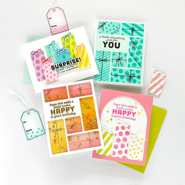 Wrap it Up Letterpress + Foil Plates with Placement Guide