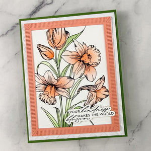 Bouquet of Hugs Sentiments Press + Foil Plate & Die Set by Yana Smakula