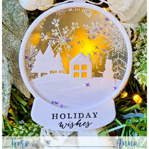 Hand Drawn Snowflakes Bold Prints Cling Stamp