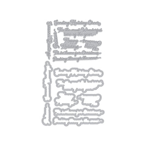 Hero Arts Winter Words Letterpress + Foil & Cut