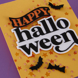 Happy Halloween Etched Dies