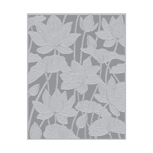 Lotus Field Letterpress + Foil Plate