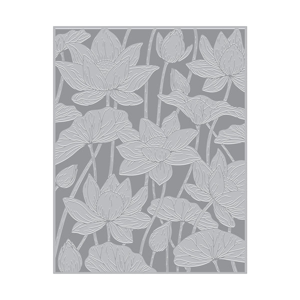 Lotus Field Letterpress + Foil Plate