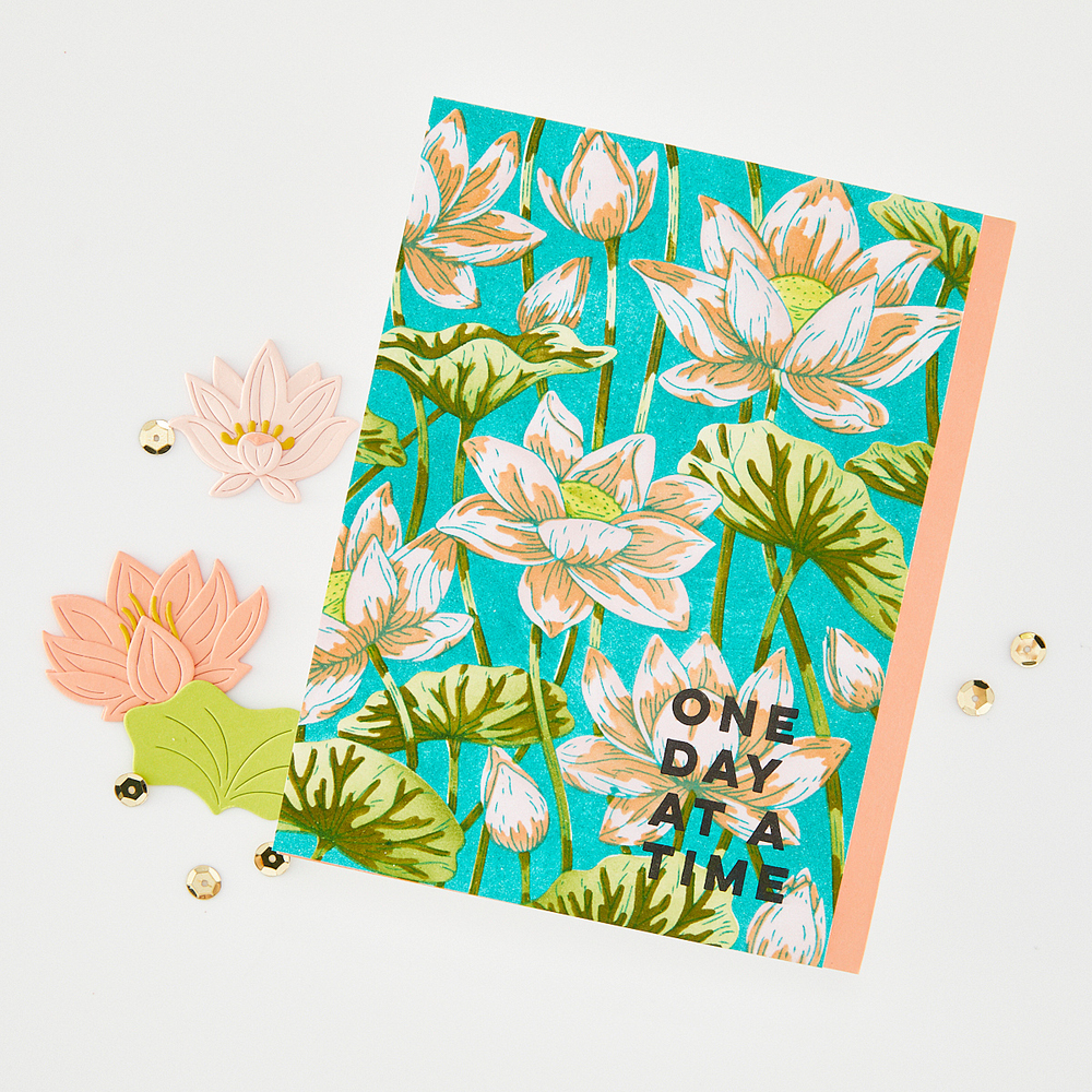 Lotus Field LetterPress + Foil Plate & Stencil Bundle