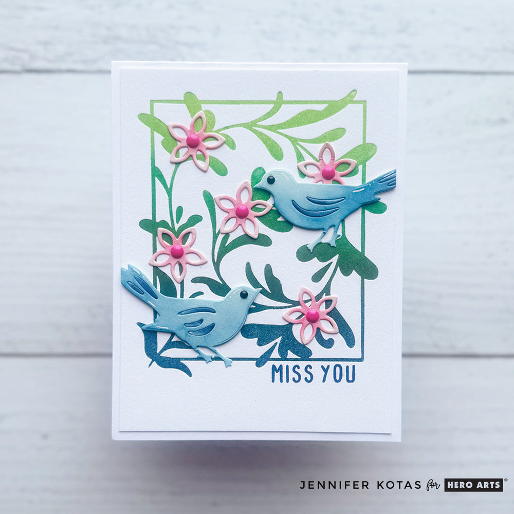 Decorative Floral Letterpress + Foil Plate from the Lovely LetterPress Collection