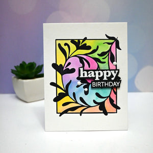 Hero Arts - Decorative Floral Letterpress + Foil Plate