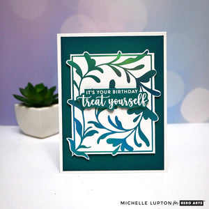 Decorative Floral Letterpress + Foil Plate from the Lovely LetterPress Collection