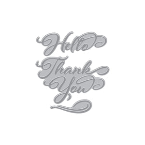 Hello & Thank You Letterpress+ Foil Plates