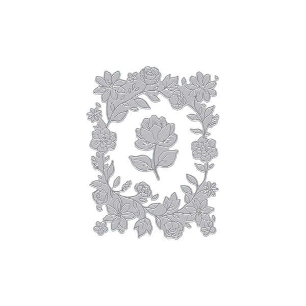 Hero Arts - Floral Border Letterpress + Foil Plate