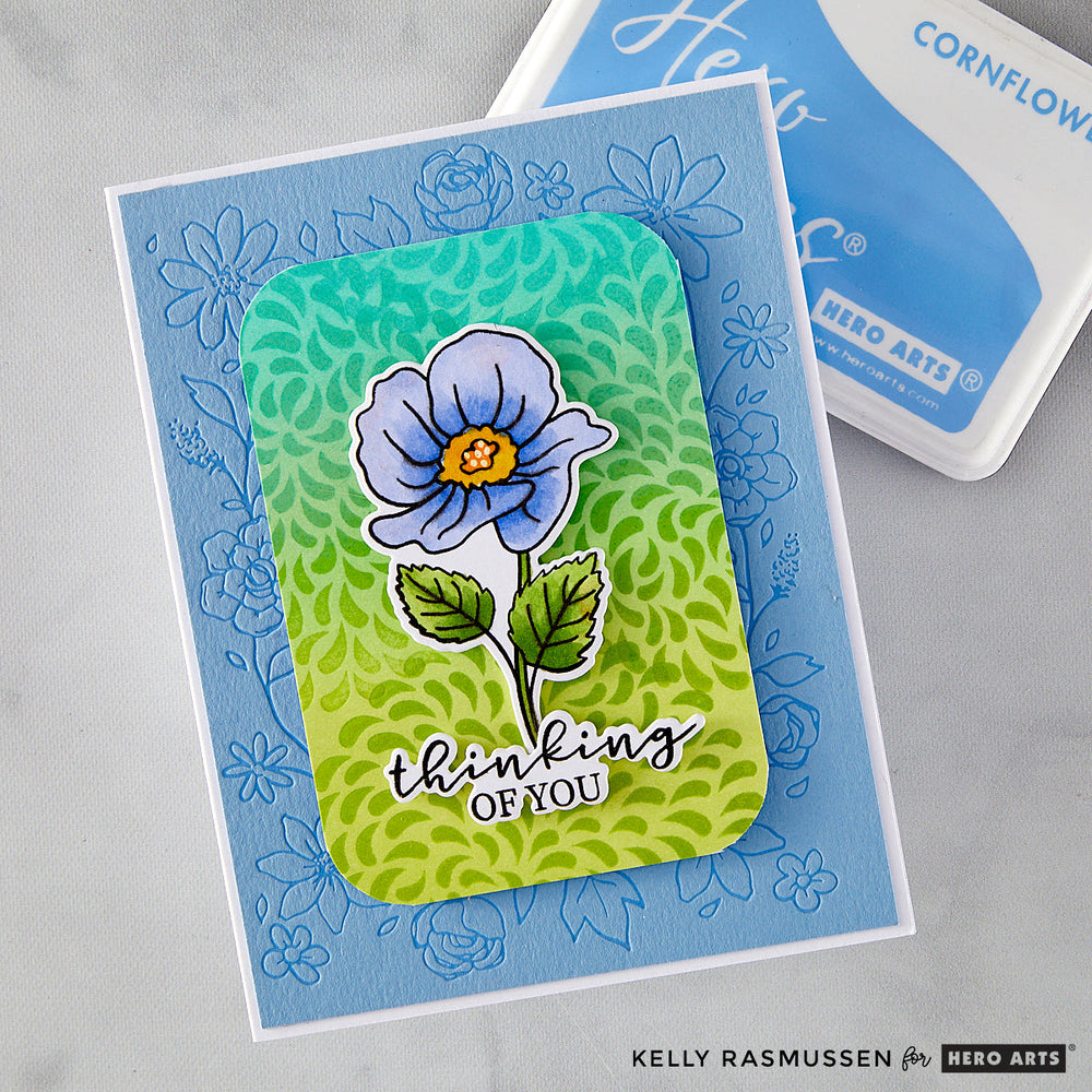Floral Border Letterpress + Foil Plate from the Lovely LetterPress Collection