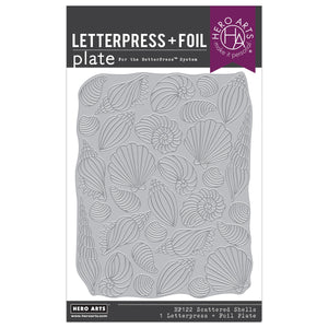 Scattered Shells LetterPress + Foil Plate