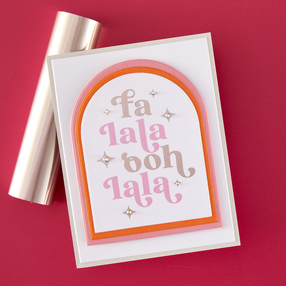 Fa La La Letterpress + Foil Set