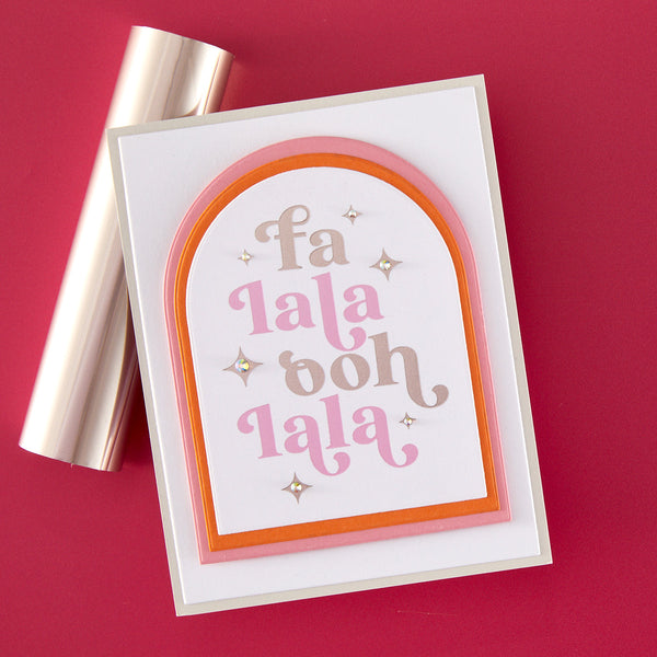 Fa La La Letterpress + Foil Set
