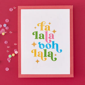 Fa La La Letterpress + Foil Set