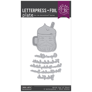 Cup of Cheer Letterpress + Foil Plates
