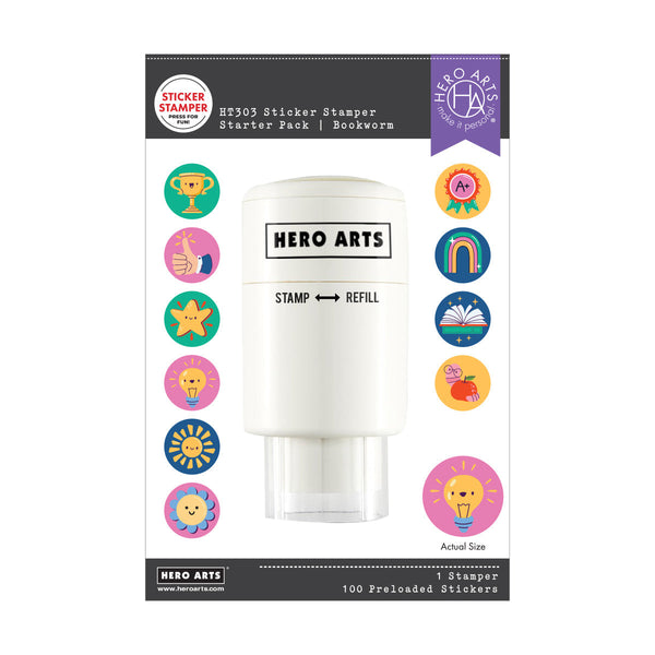 Bookworm Sticker Stamper Starter Pack