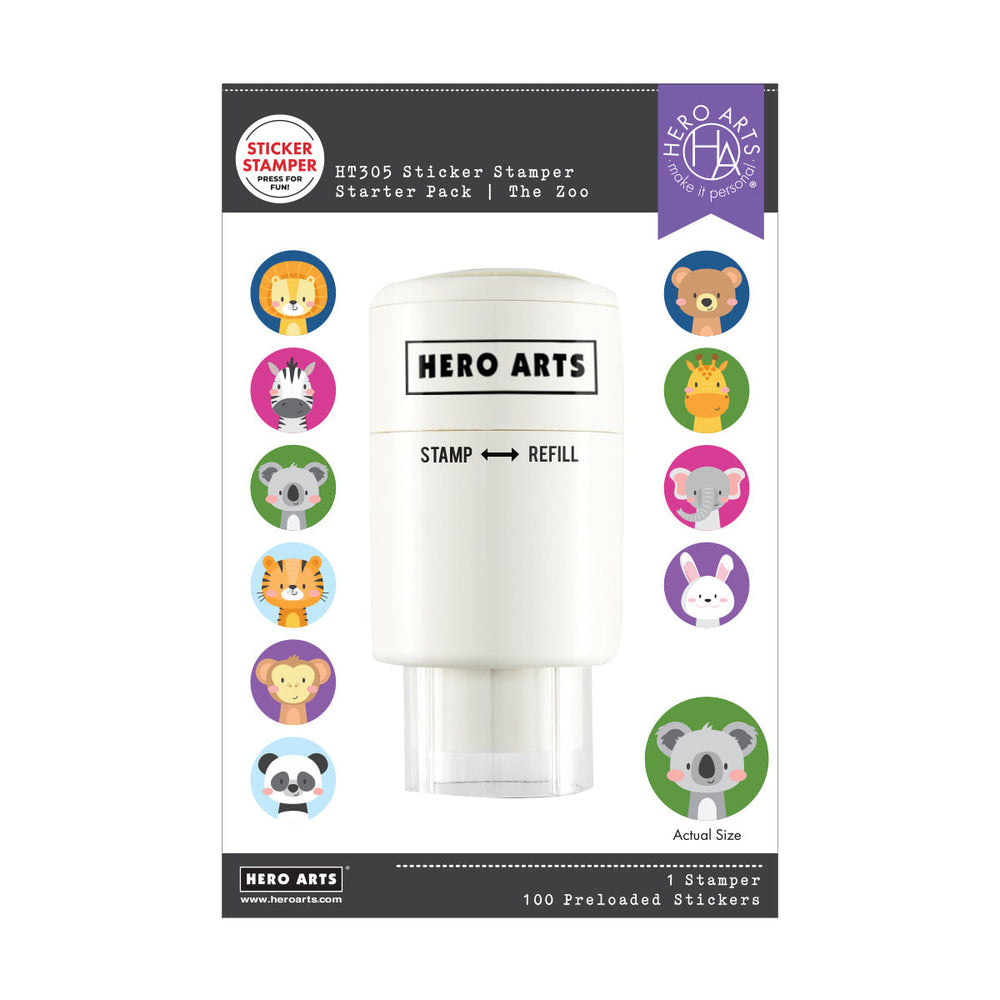 The Zoo Sticker Stamper Starter Pack