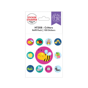 Hero Arts Critters Sticker Stamper Refill Pack - 100 Stickers