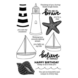 Smooth Sailing Clear Stamp and Die Set  by Simon Hurley