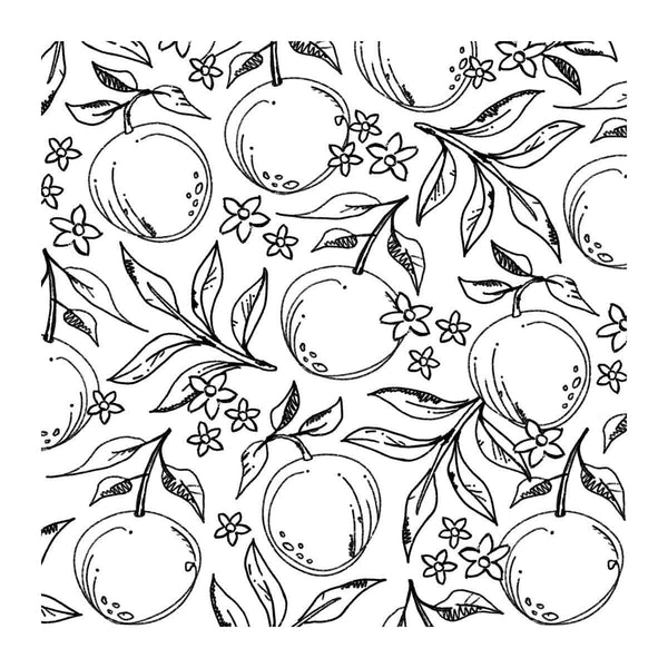 Sketched Citrus Clear Stamp and Die Set  by Simon Hurley