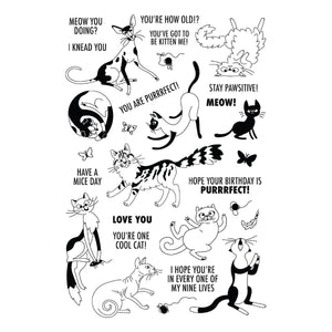 Purrfect Cats Stamp & Die Set by Simon Hurley