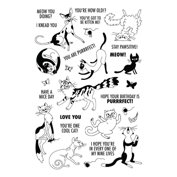 Purrfect Cats Stamp & Die Set by Simon Hurley
