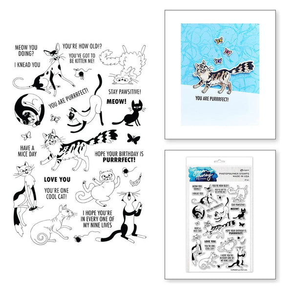 Purrfect Cats Stamp & Die Set by Simon Hurley