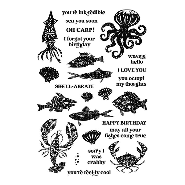 Ranger Under The Sea Clear Stamp Set by Simon Hurley create.