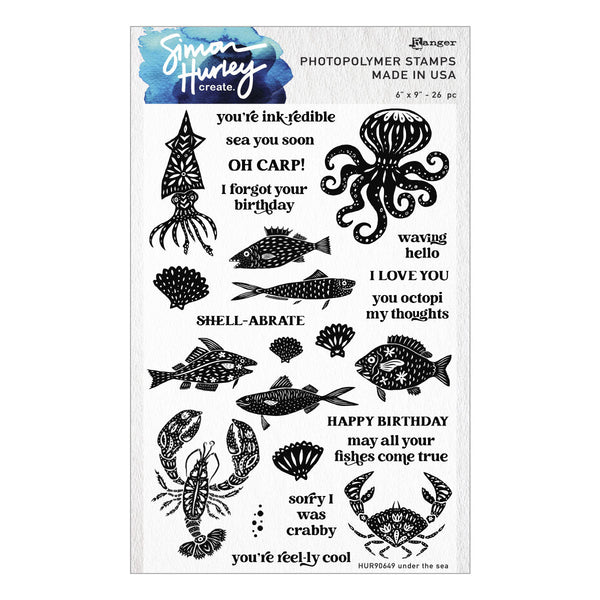 Ranger Under The Sea Clear Stamp Set by Simon Hurley create.