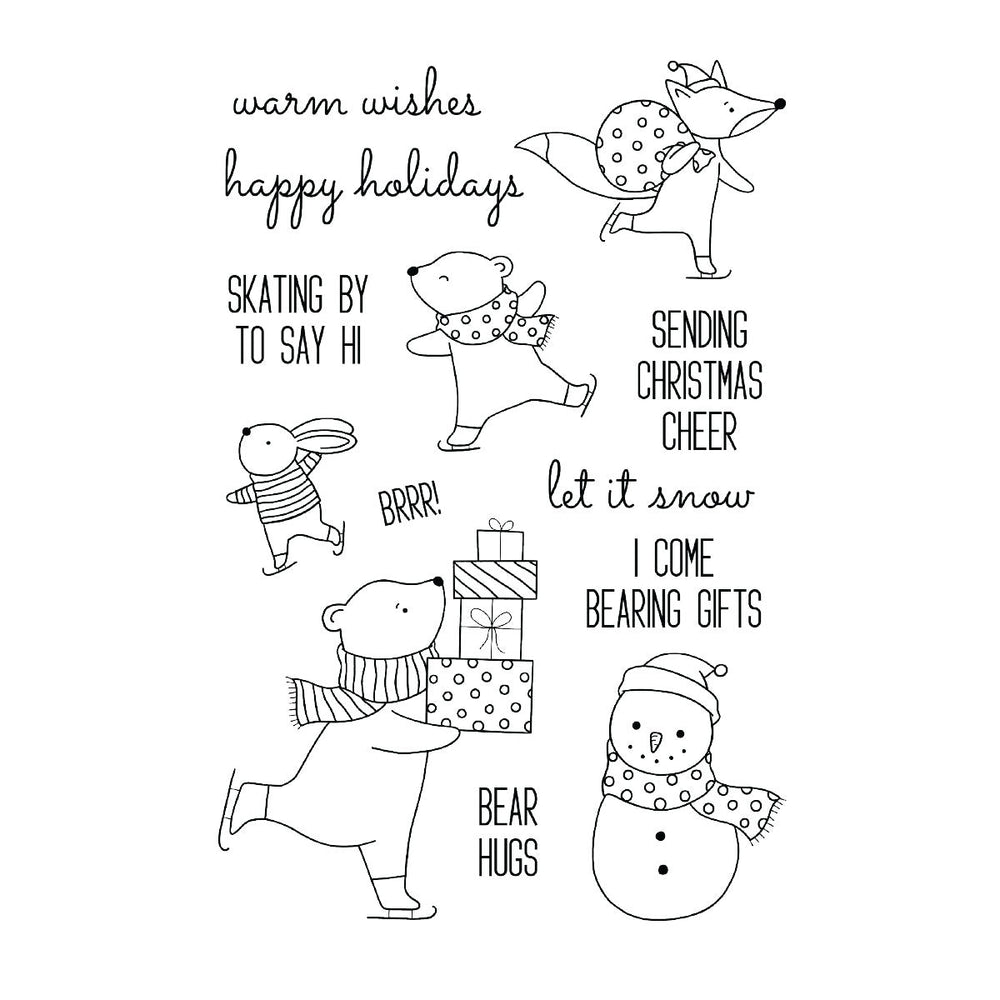 Ranger Skating By Clear Stamp Set by Simon Hurley create.