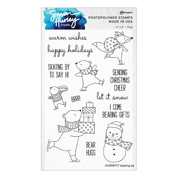 Ranger Skating By Clear Stamp Set by Simon Hurley create.