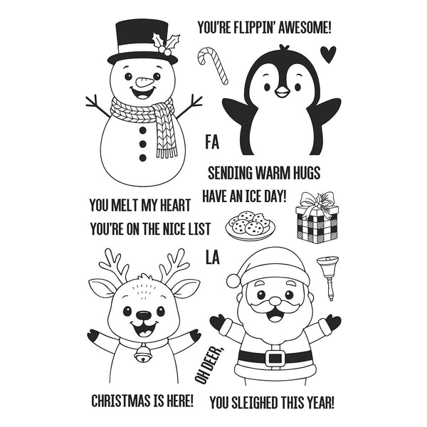 Christmas Hugs Stamp and Die Bundle by Simon Hurley