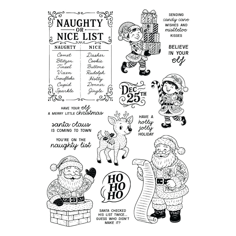 Naughty or Nice Stamp & Die Bundle by Simon Hurley