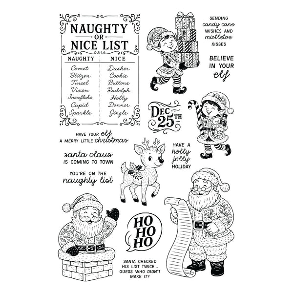 Naughty or Nice Stamp & Die Bundle by Simon Hurley