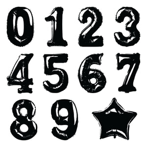 Number Balloons Cling Rubber Stamp and Die Bundle by Simon Hurley