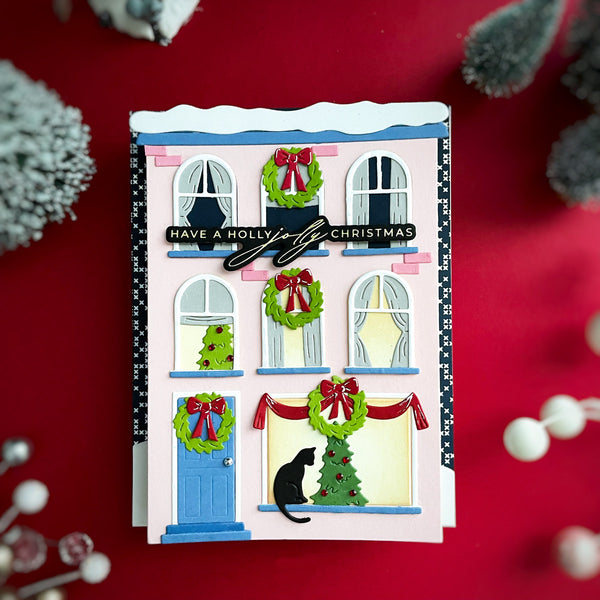 Christmas Cheer Sentiments BetterPress Plate & Die Set by Yana Smakula
