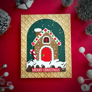Gingerbread House Etched Dies by Stamperia