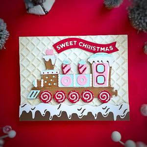 Gingerbread Train Etched Dies by Stamperia