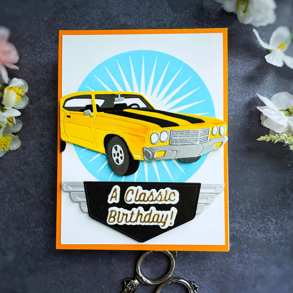 Muscle Car Etched Dies by Mindy Eggen