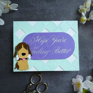 Copperplate Hope You're Feeling Better BetterPress Plate by Paul Antonio