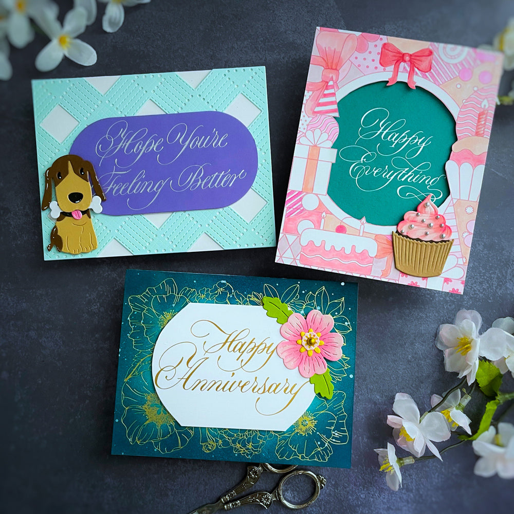 BetterPress Copperplate Happy Everything Sentiments Bundle