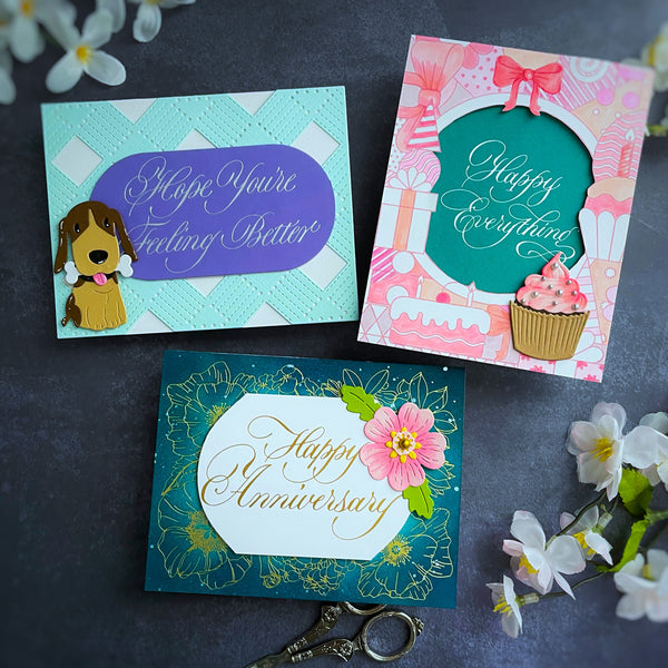 BetterPress Copperplate Happy Everything Sentiments Bundle